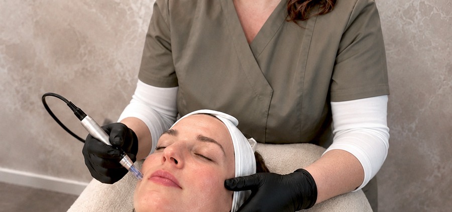 Melissa Wefers Kosmetik Behandlung Needling Dermabrasion Medical Beauty Kundin